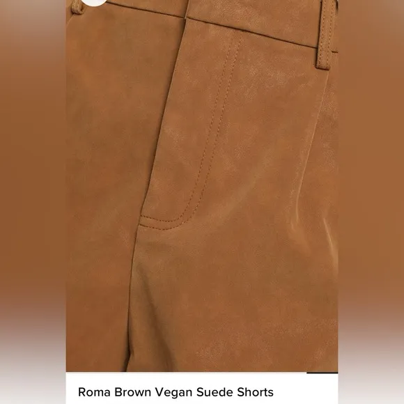 🆕 Free People Roma vegan leather shorts in brown only size small