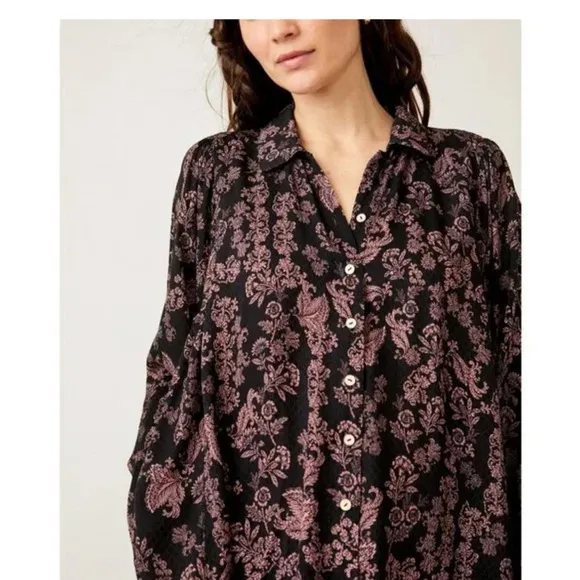 🆕 FREE PEOPLE Steady Love PJ Set / Black Combo - M