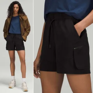 🆕️ Lululemon Relaxed High-Rise Cargo Shorts in Black