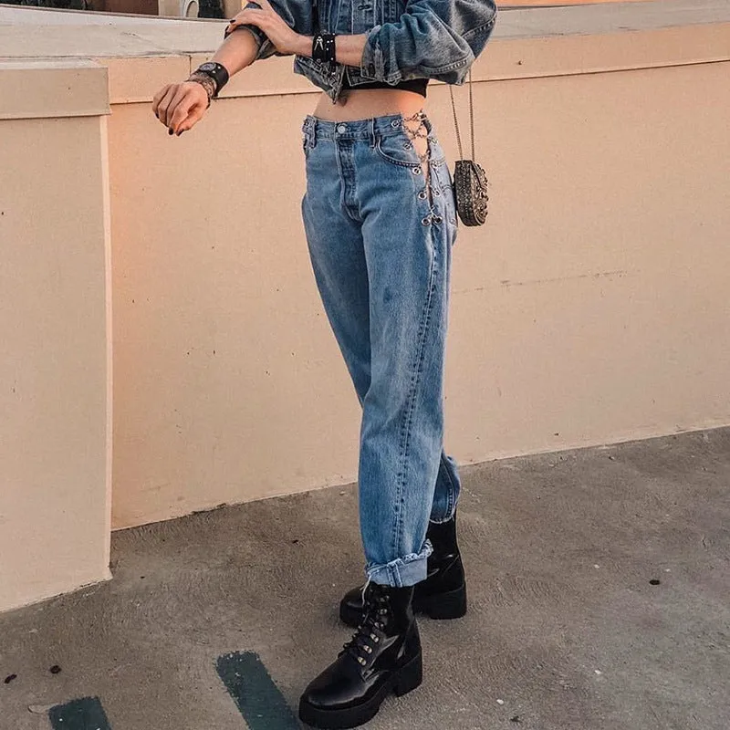 [ @vintage_venom_ ] "CHAIN" JEANS N090101