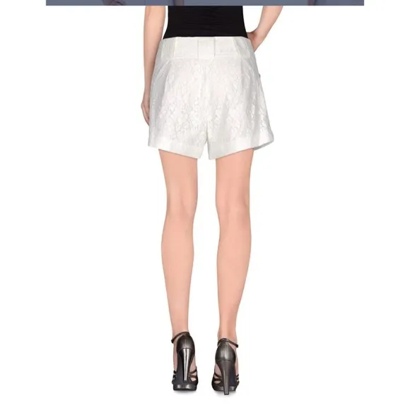 10 Crosby Derek Lam Women's White lace Shorts 2