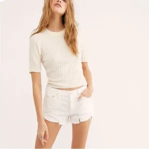 107. Free People Loving Good Vibrations Shorts