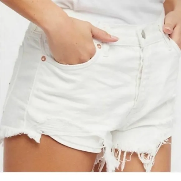 107. Free People Loving Good Vibrations Shorts