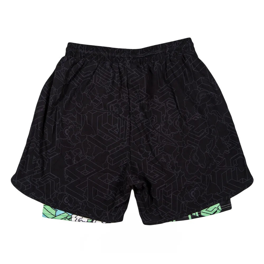 15th Anniversary Black Athletic Liner Shorts