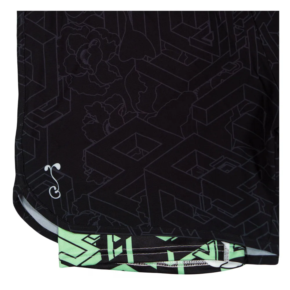 15th Anniversary Black Athletic Liner Shorts