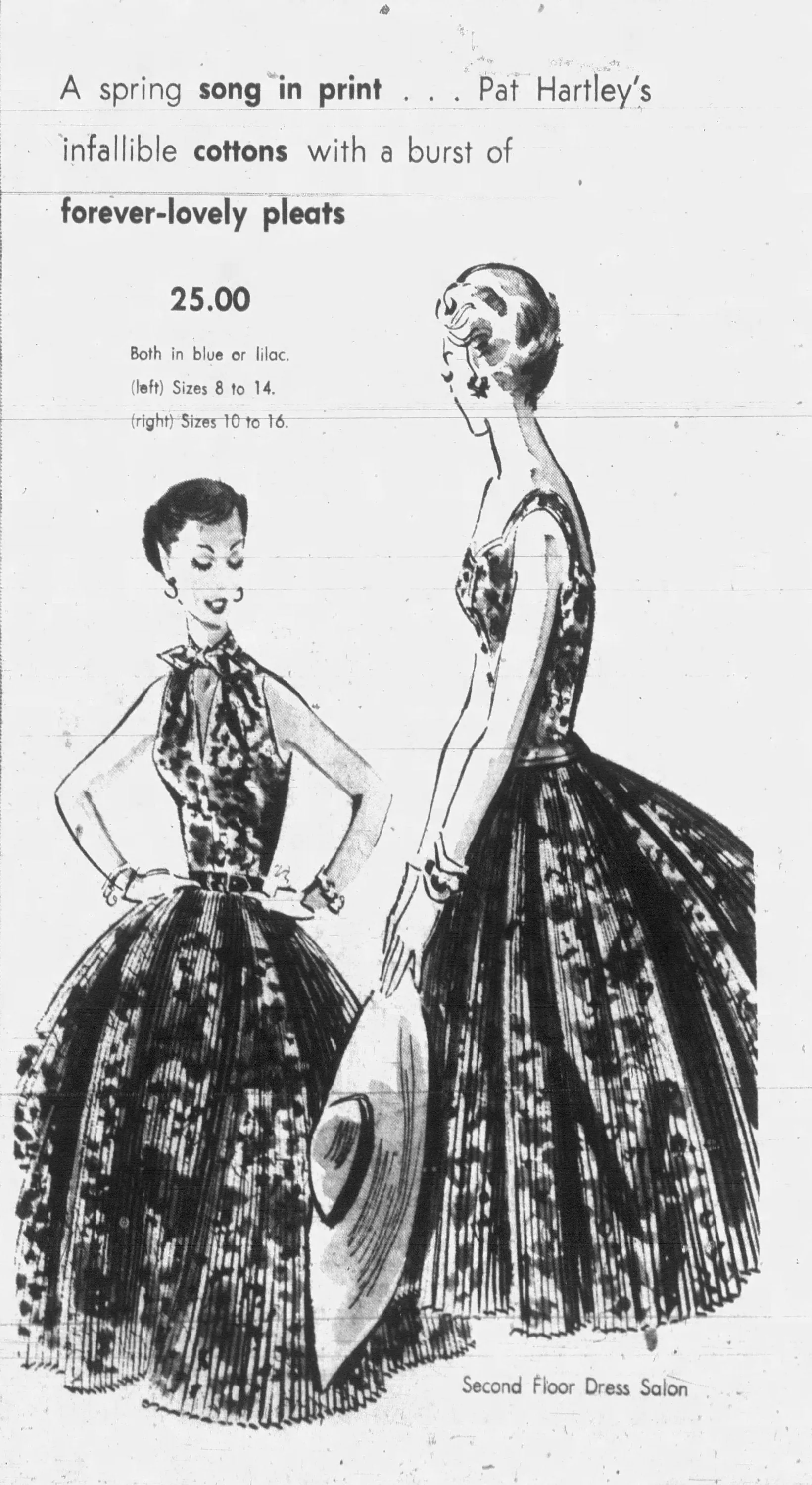 1950s 1955 documented PAT HARTLEY COTTON purple dress xs | new spring