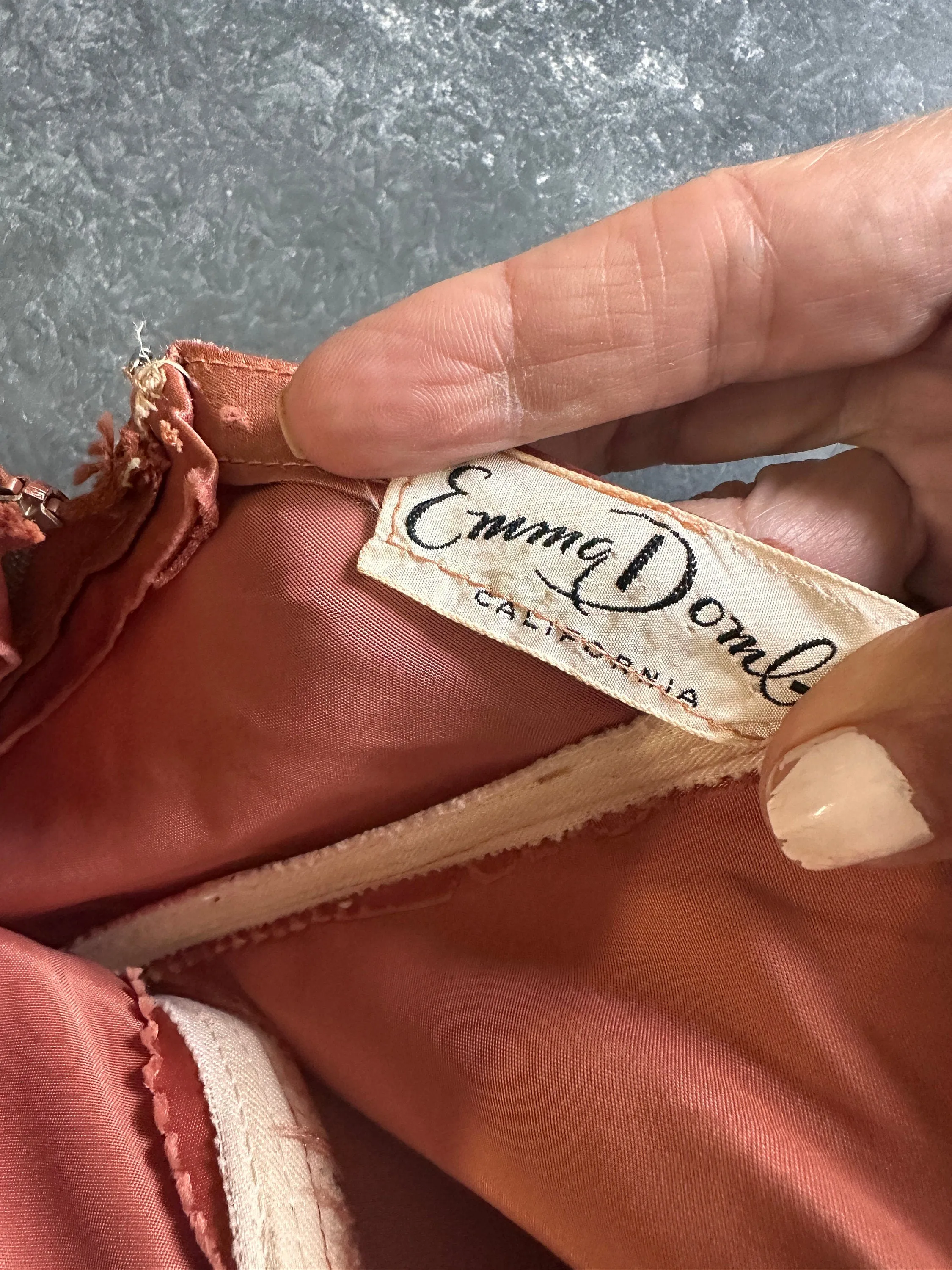1950s EMMA DOMB coral cupcake tulle dress xxs  | new spring summer