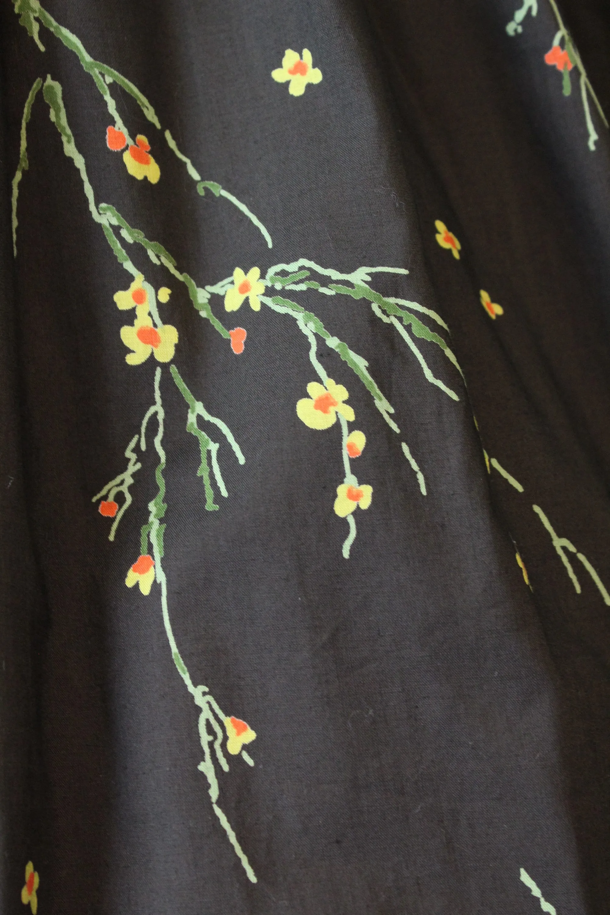 1950s SERBIN CACTUS cotton full skirt dress xxs | new spring summer
