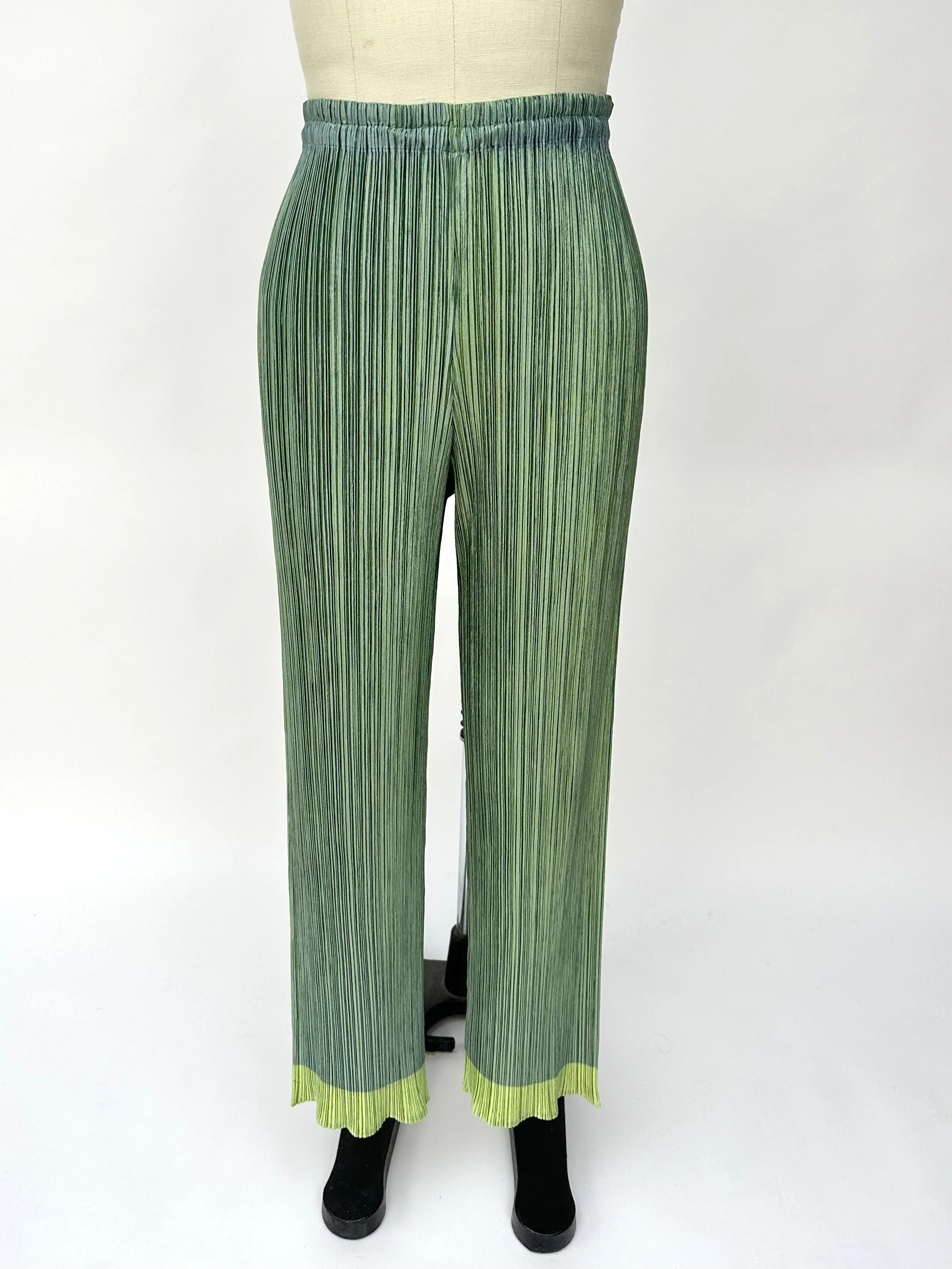 1990s Pleats Please Plissé Iridescent Mermaid Pants