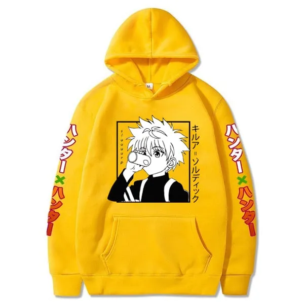2020 Hot Anime Hunter X Hunter Hoodies Men/women Fashion Hip Hop Harajuku New High Quality killua eyes Hoodies and Sweatshirt