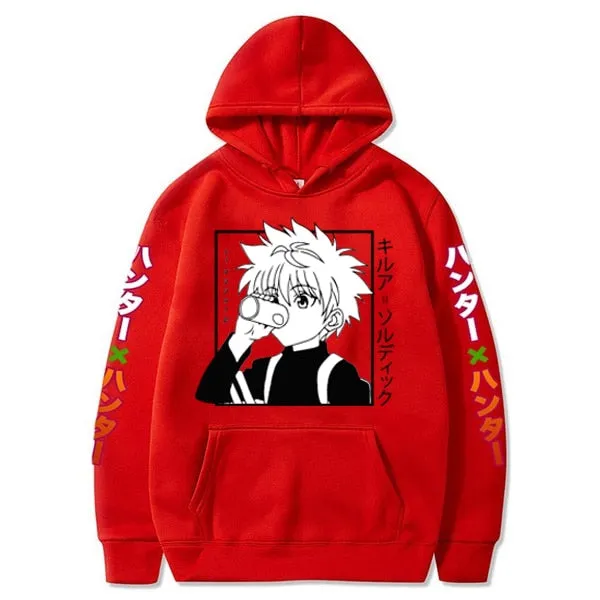 2020 Hot Anime Hunter X Hunter Hoodies Men/women Fashion Hip Hop Harajuku New High Quality killua eyes Hoodies and Sweatshirt