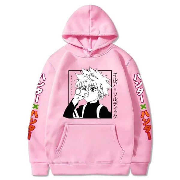 2020 Hot Anime Hunter X Hunter Hoodies Men/women Fashion Hip Hop Harajuku New High Quality killua eyes Hoodies and Sweatshirt