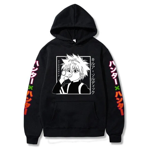 2020 Hot Anime Hunter X Hunter Hoodies Men/women Fashion Hip Hop Harajuku New High Quality killua eyes Hoodies and Sweatshirt