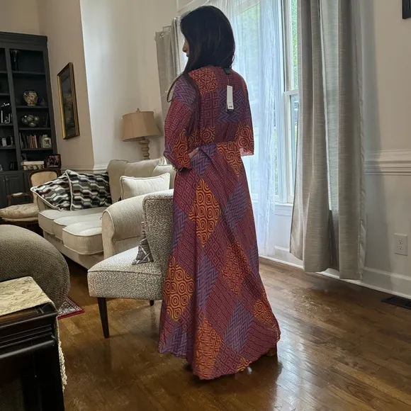 34 Beautiful Silk Blend One of a Kind Sleeveless Maxi Dress