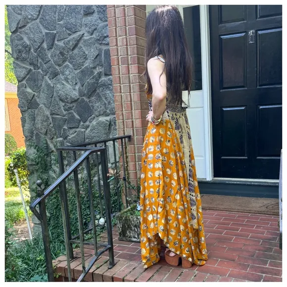 34 Beautiful Silk Blend One of a Kind Sleeveless Maxi Dress