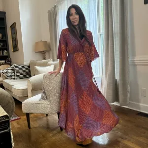 34 Beautiful Silk Blend One of a Kind Sleeveless Maxi Dress