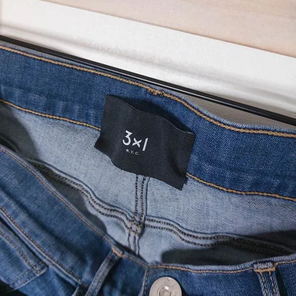 3x1 NYC Luca Wash High Rise Boot cut Jeans 32