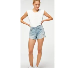 7 for All Mankind Monroe Cut Off Denim Short Size 27 Retail $138 💸BOGO🎉