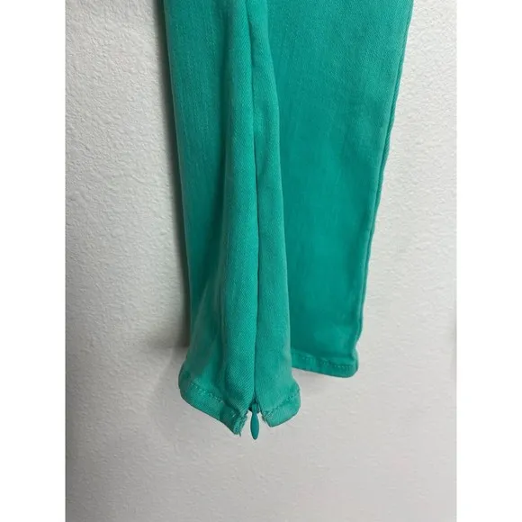 7 For All Mankind Size 26 Ultra High Rise Skinny Boot Jeans Atlantis Green Denim