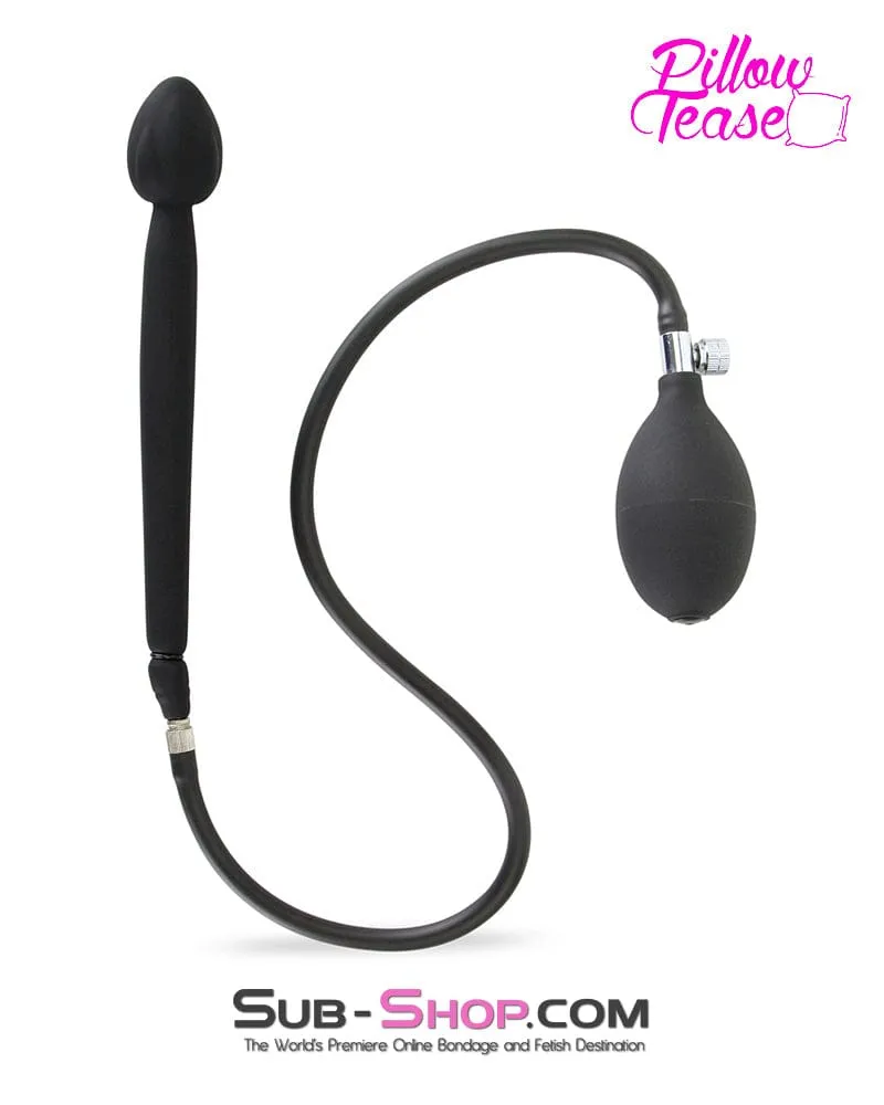7344M      Vibro Ball Inflatable Silicone Plug with Removeable Hose Pump
