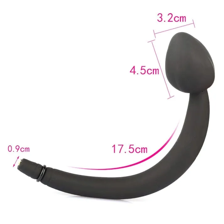 7344M      Vibro Ball Inflatable Silicone Plug with Removeable Hose Pump