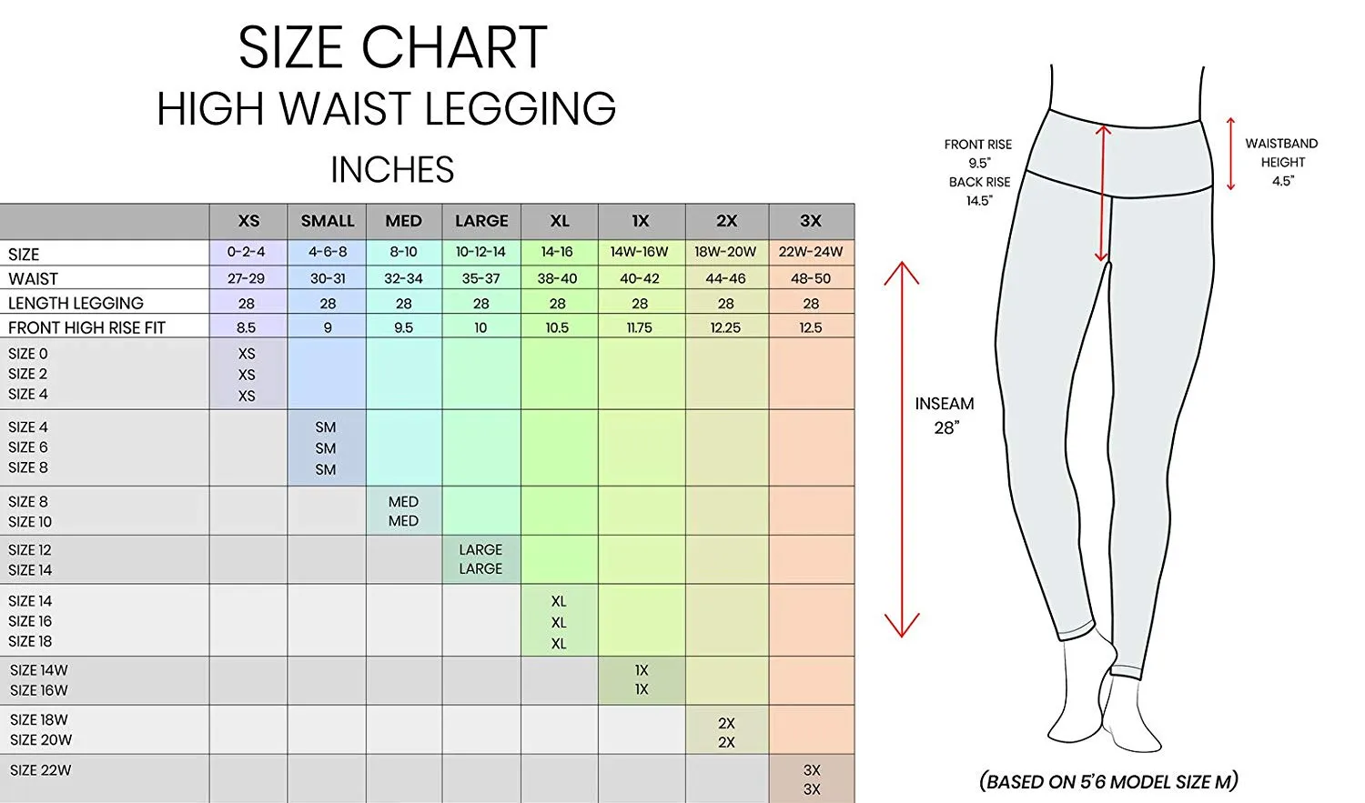 90 Degree By Reflex High Waist Power Flex Tummy Control Leggings
