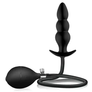 9068M      Inflatable Silicone Beaded Anal Trainer Plug