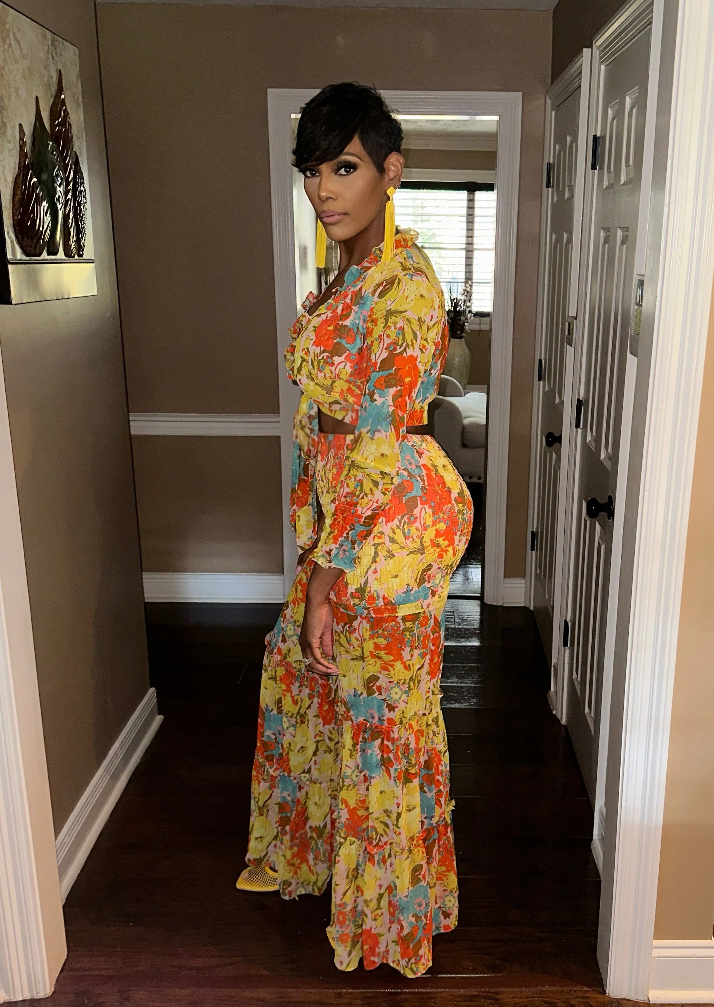 A Floral Affair Pants Set