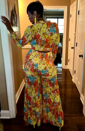 A Floral Affair Pants Set