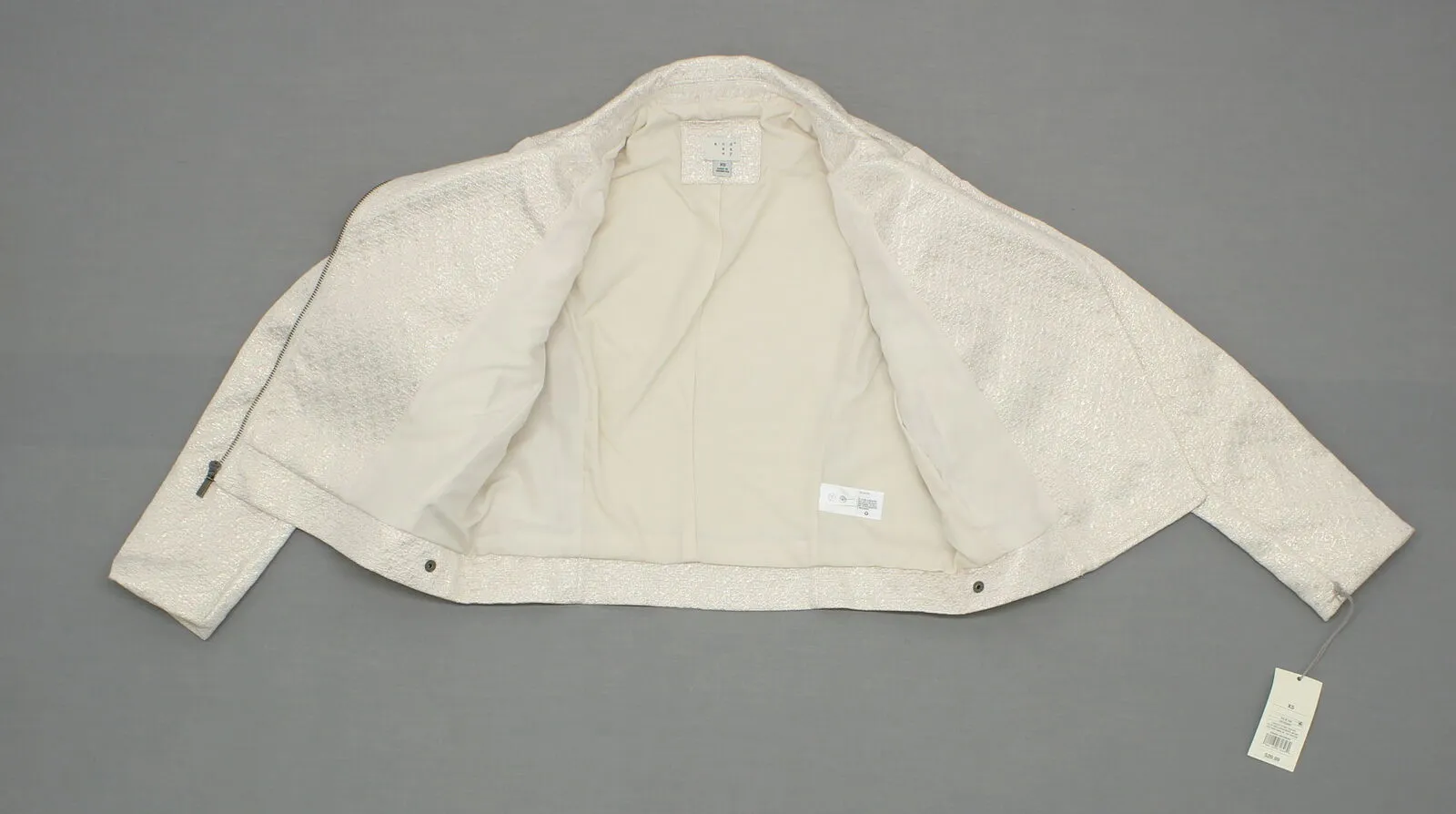 A New Day Women's Jacquard Bomber Jacket Ivory XS