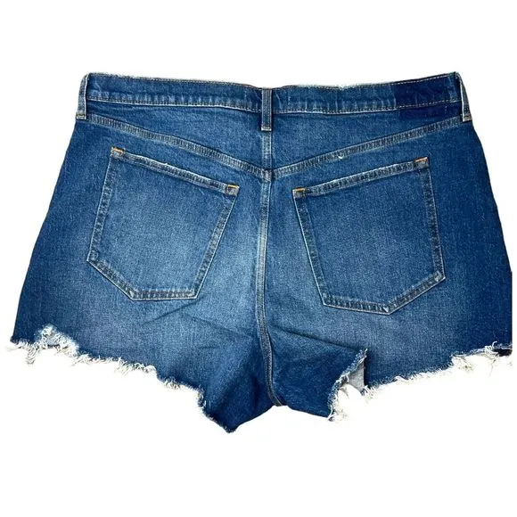 Abercrombie &amp; Fitch Jean Shorts The Cutoff Short High Rise Demin NWT Size 33