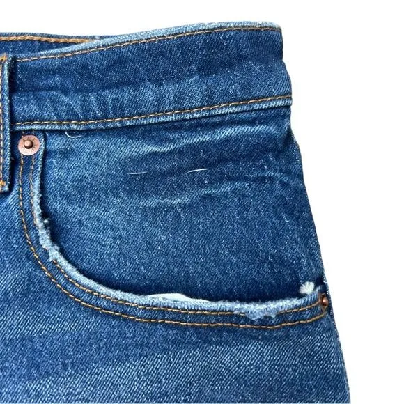 Abercrombie &amp; Fitch Jean Shorts The Cutoff Short High Rise Demin NWT Size 33