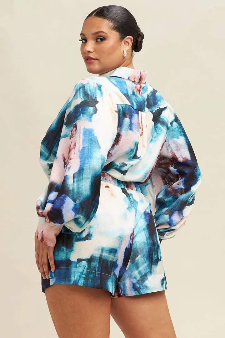 Acuarela Vibe Print Two-Piece Set