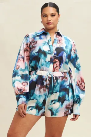 Acuarela Vibe Print Two-Piece Set
