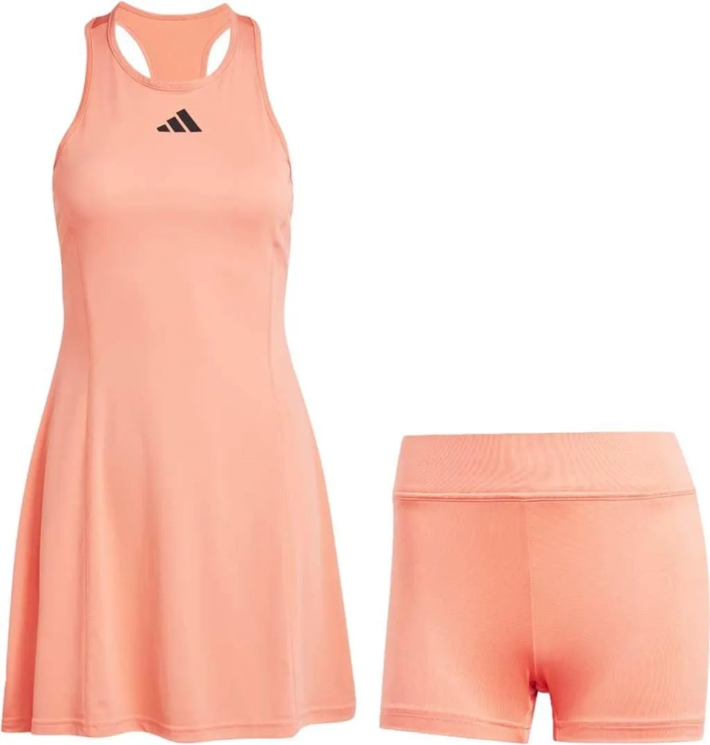 adidas Womens Club Badminton Dress - Coral