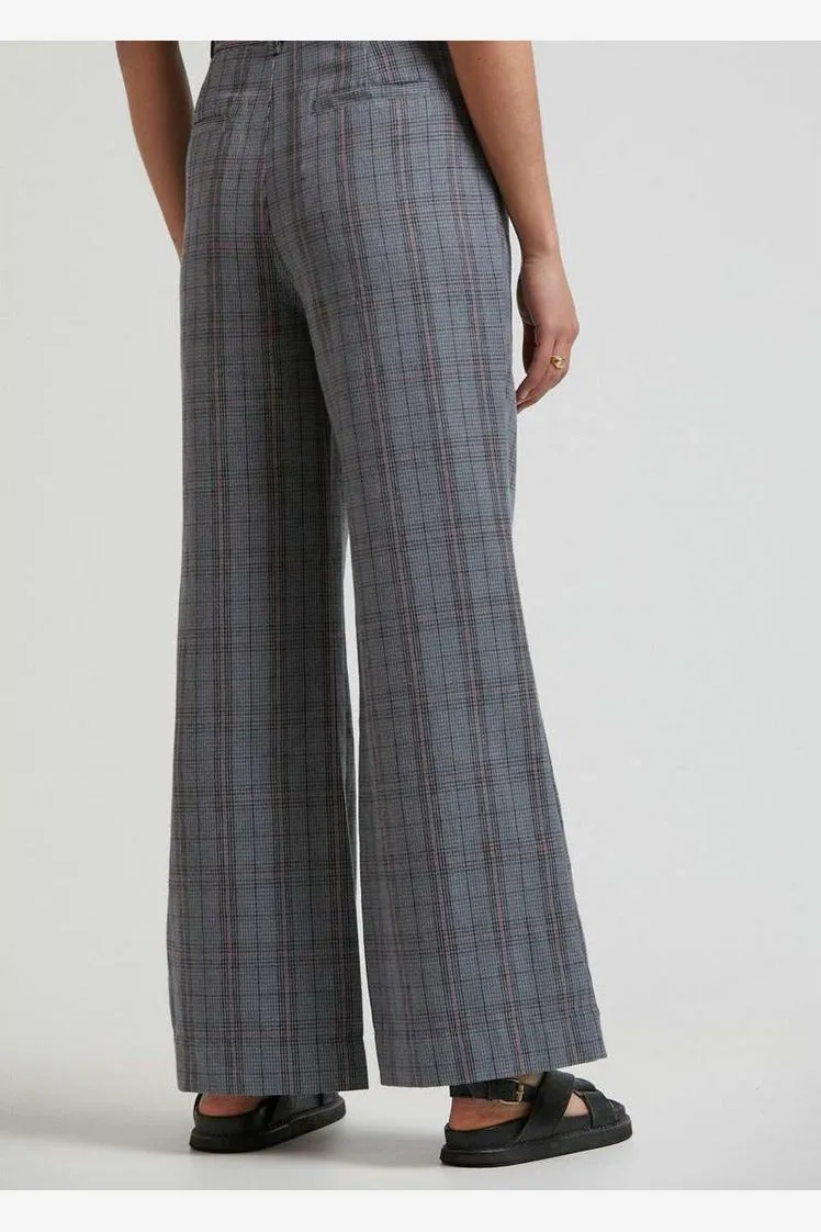 AFENDS MAISIE - HEMP CHECK FLARED PANT