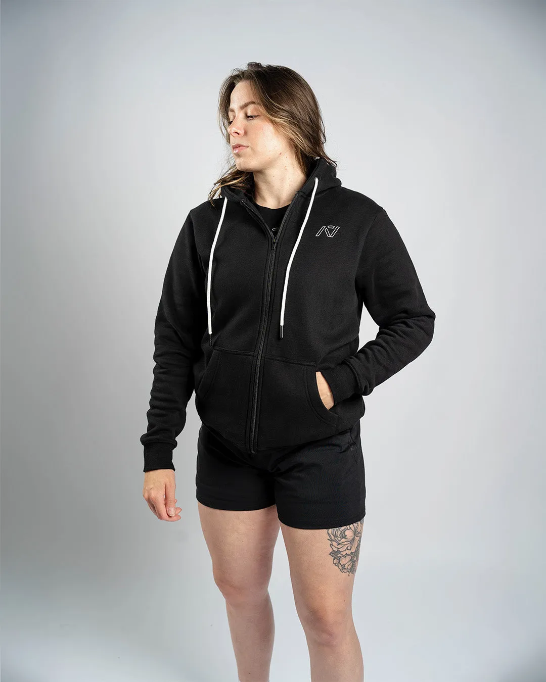Affirmation Zip Non Bar Grip Hoodie - Domino