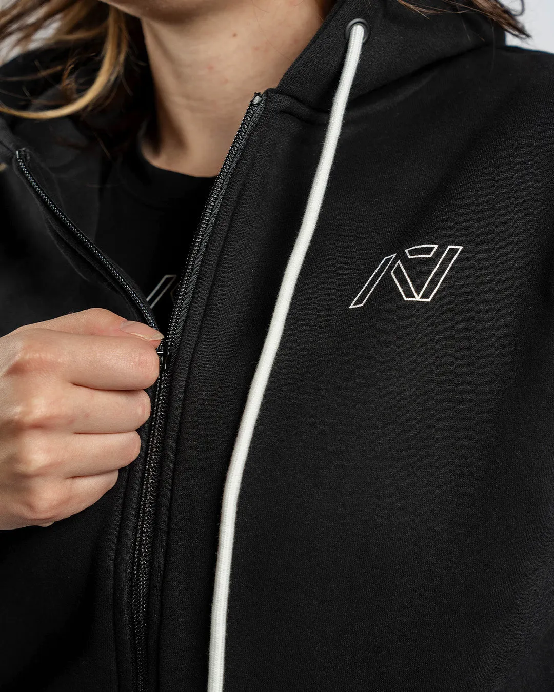 Affirmation Zip Non Bar Grip Hoodie - Domino