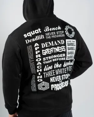 Affirmation Zip Non Bar Grip Hoodie - Domino