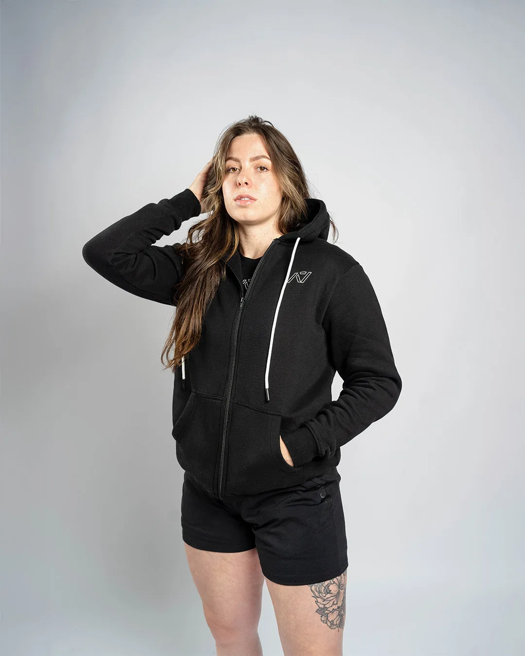 Affirmation Zip Non Bar Grip Hoodie - Domino