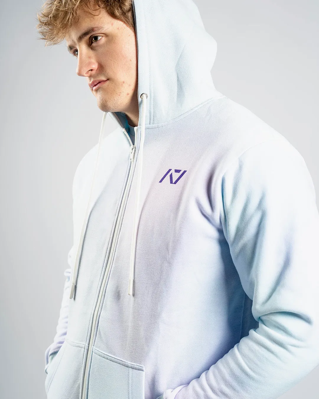 Affirmation Zip Non Bar Grip Hoodie - Pastel
