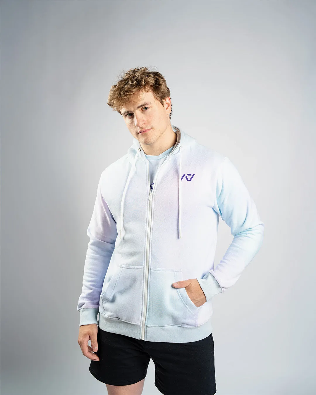 Affirmation Zip Non Bar Grip Hoodie - Pastel