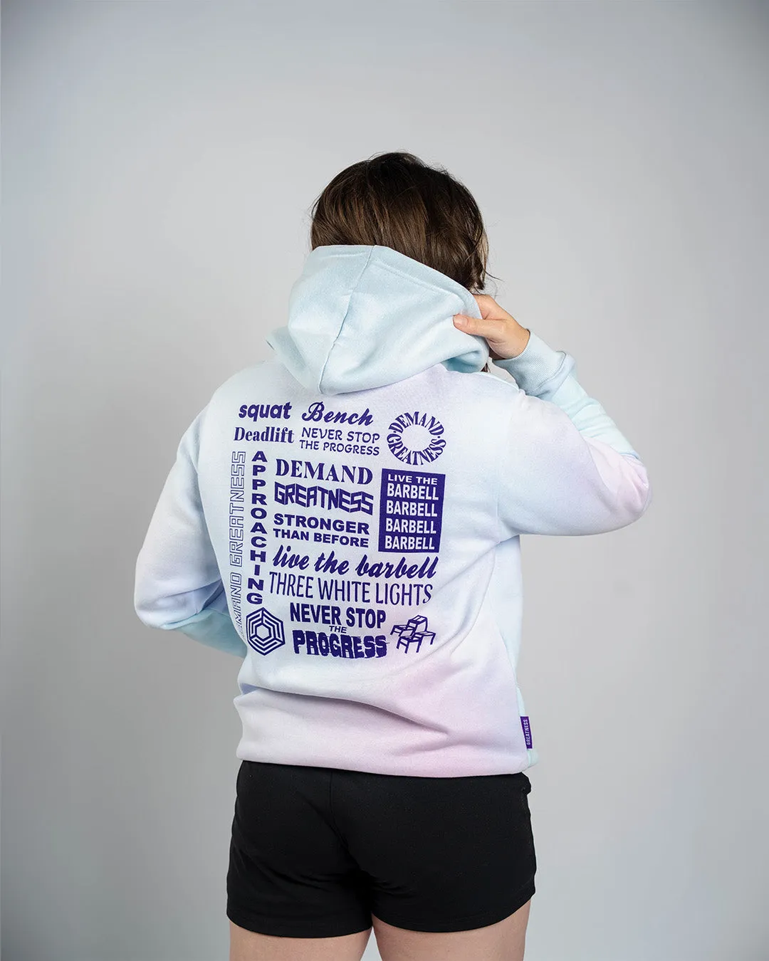 Affirmation Zip Non Bar Grip Hoodie - Pastel