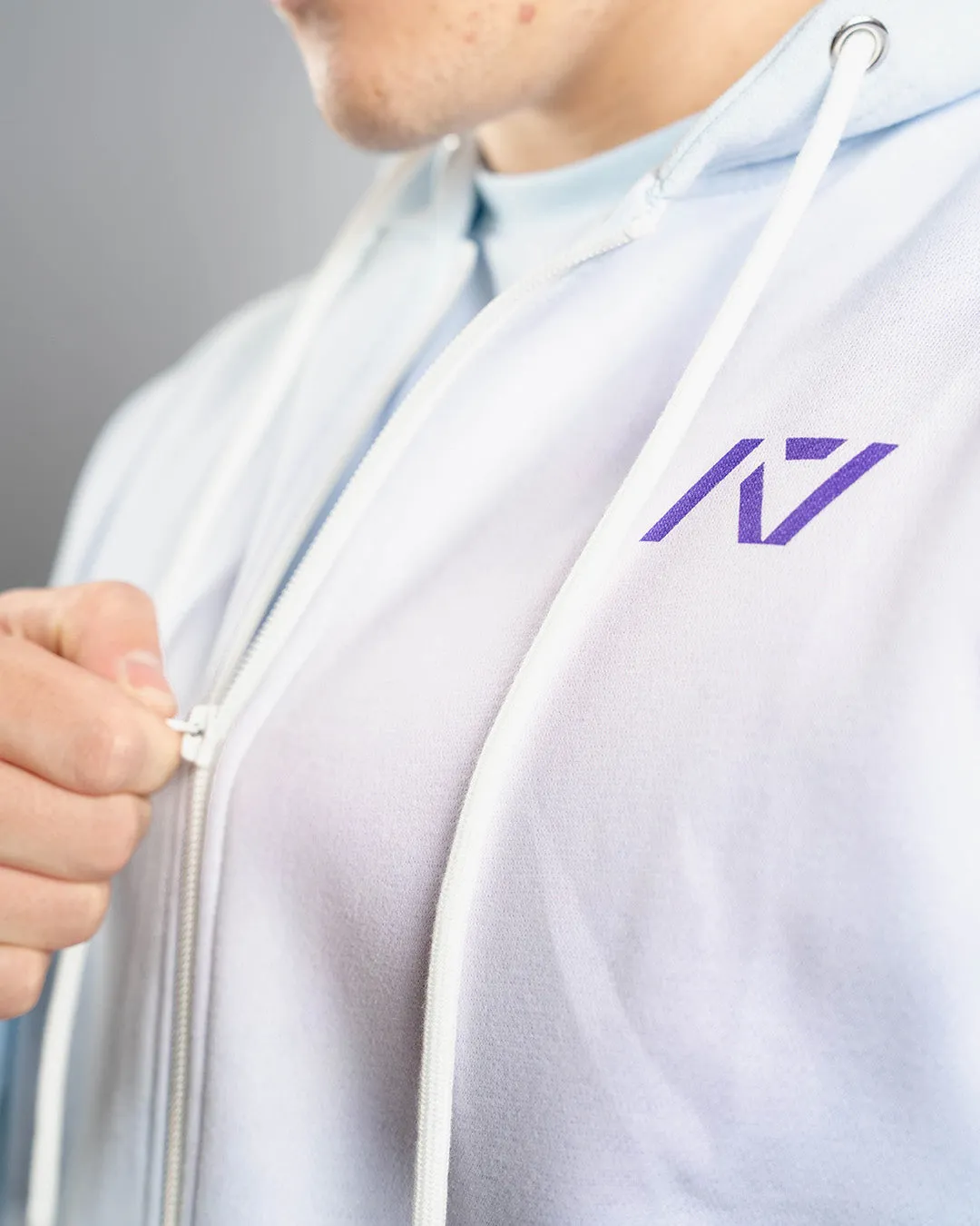 Affirmation Zip Non Bar Grip Hoodie - Pastel