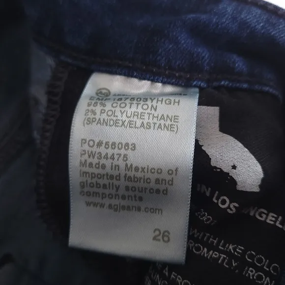 AG Jeans AG-ED Denim Mari High Rise Slim Straight 26 PW34475