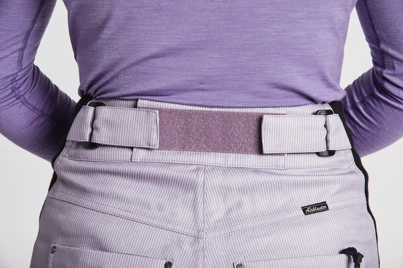 Airblaster High Waisted Pants Womens Lavender Cord Stripe