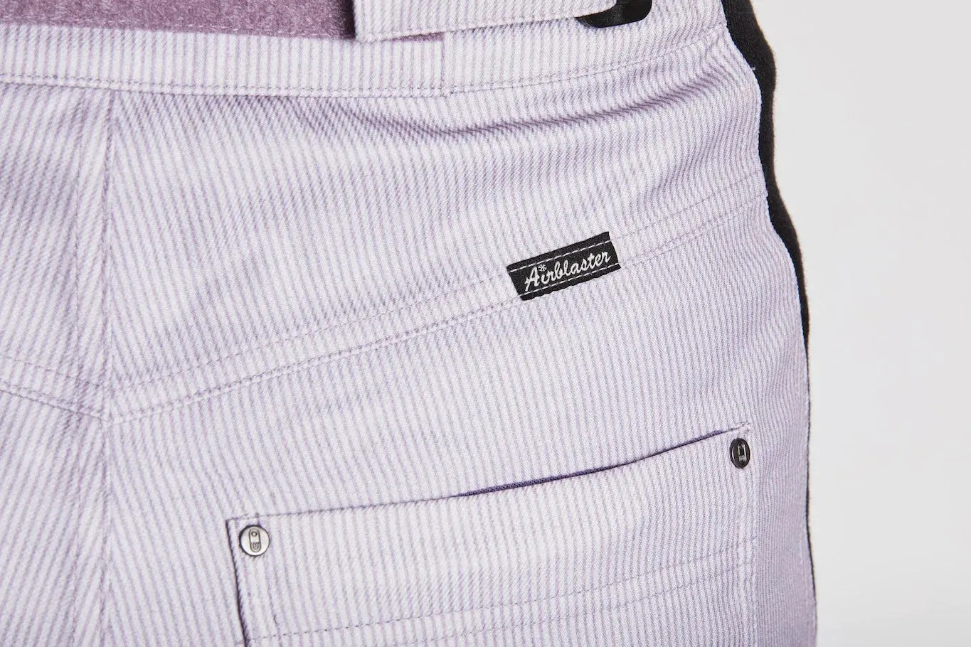 Airblaster High Waisted Pants Womens Lavender Cord Stripe