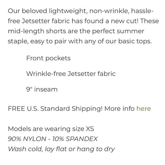 Albion Bermuda black casual shorts small