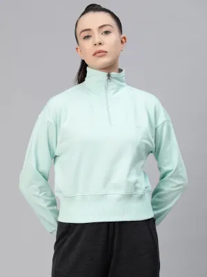 Alcis Women Solid Sweatshirt