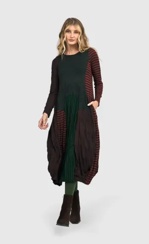 Alembika Juno Stripes Crew Cocoon Dress